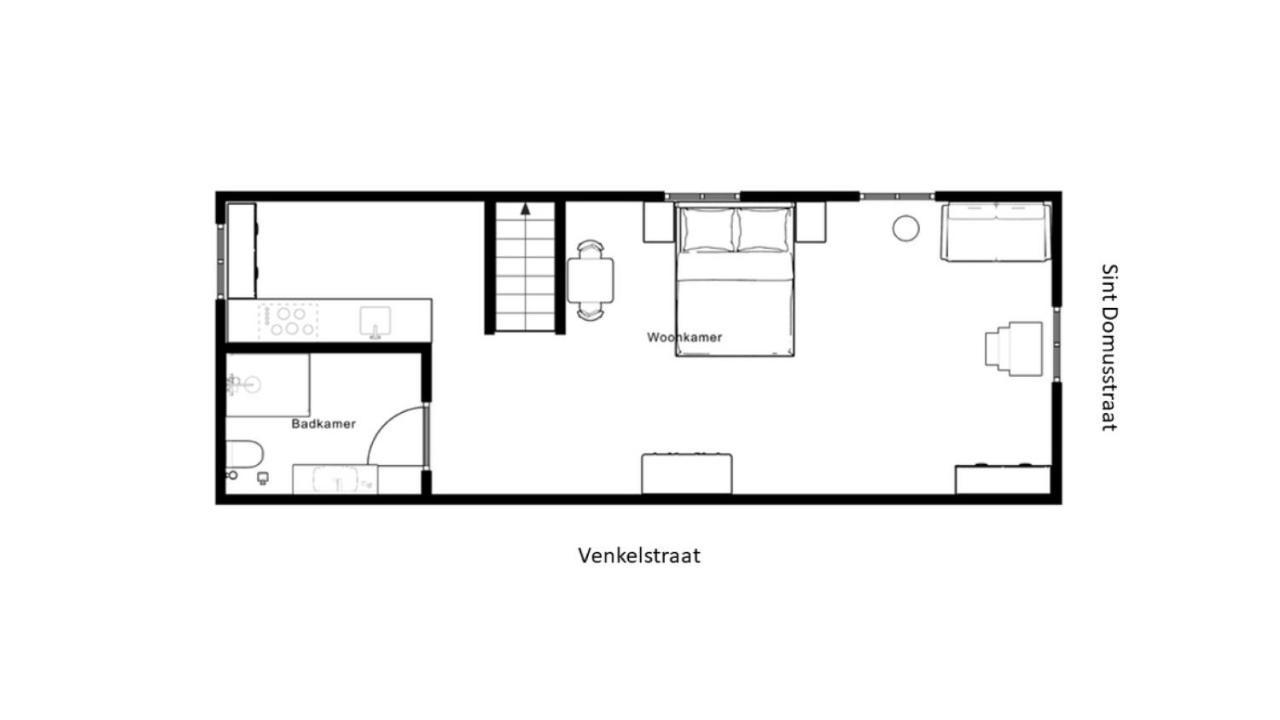 Apartament Pakhuis De Venkel - Zolder Studio Zierikzee Zewnętrze zdjęcie